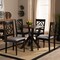 Baxton Studio Alma Grey Upholstered and Dark Brown Finished Wood 5-Piece Dining Set 169-9730-10900 - alternate 2
